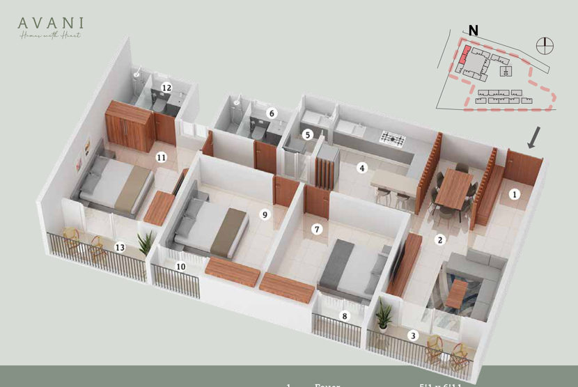 AVANI  Floor plan